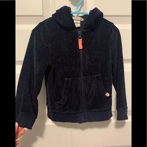 H&M black velvet vest 2-4years